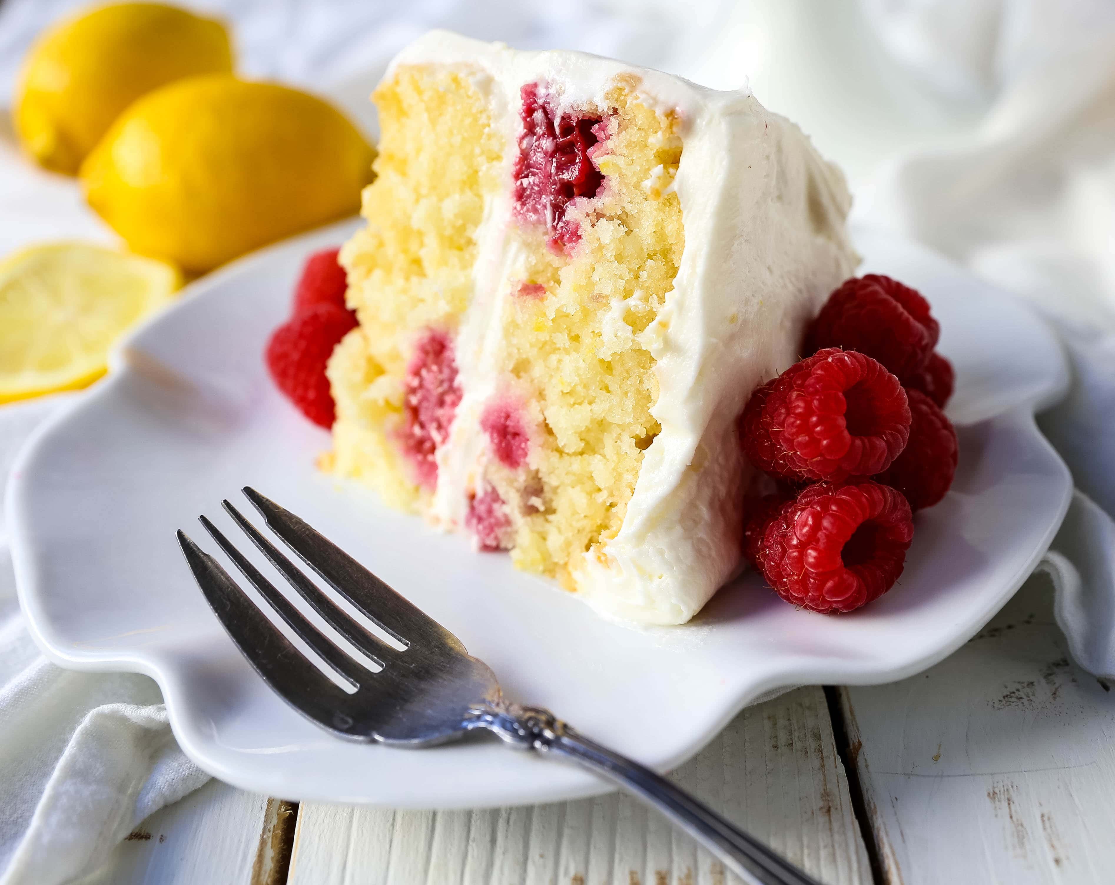 Lemon raspberry slice